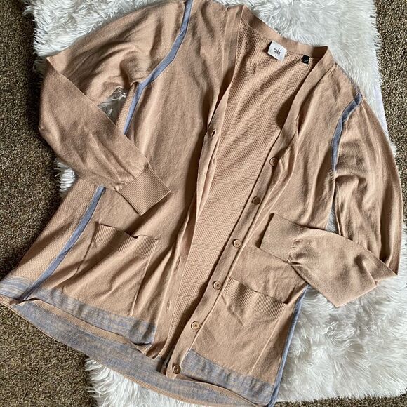Cabi Lucy Blush Button Down Lightweight Sweater Cardigan Size Small - Picture 1 of 8